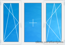 Купить окно в комнату. Veka Euroline AD 58mm 1860х1320